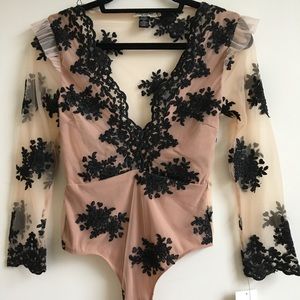 For Love and Lemons lace body suit